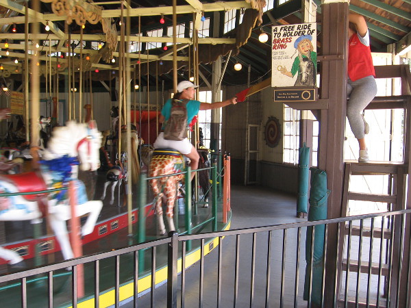 The brass ring might appear any moment.