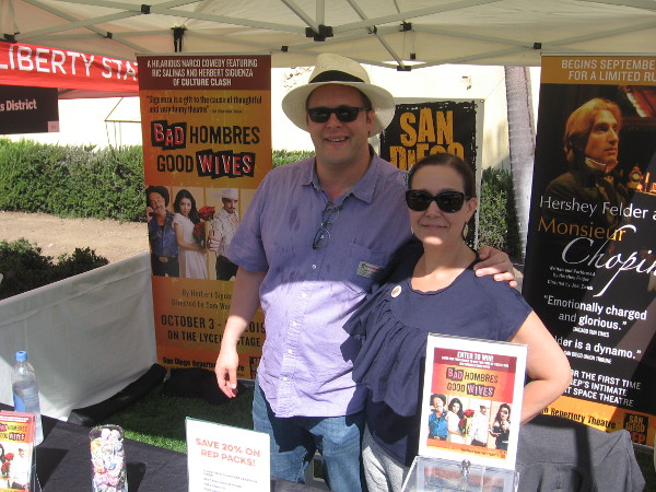These cool folks representing the San Diego Repertory Theatre told me their digs at Horton Plaza are getting an upgrade!