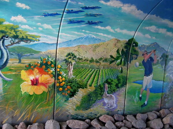 The Blue Angels, citrus and agriculture, San Diego County mountains, golf.