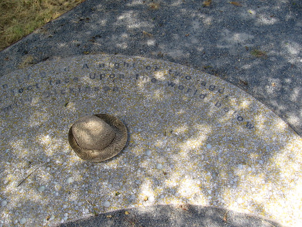 Then I stumbled upon a third crescent moon, and a mysterious hat! This poem is also by Emily Dickinson.