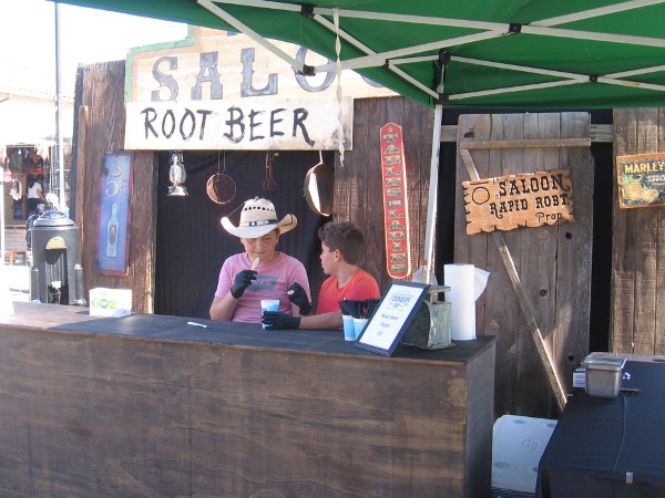 Root beer floats could be enjoyed at this outdoor Western saloon!
