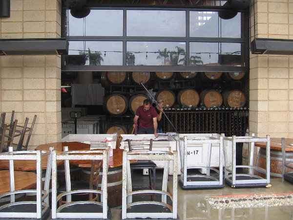 Getting ready for another day at Solterra Winery and Kitchen.