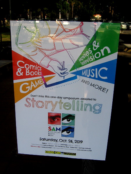 Storytelling Across Media is coming up at the Comic-Con Museum. Sign up for the panels before they are full!