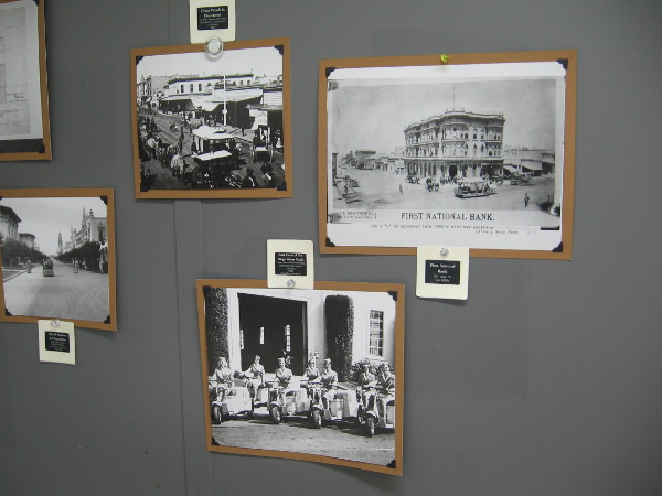 Many cool historical photos of San Diego cover the walls!