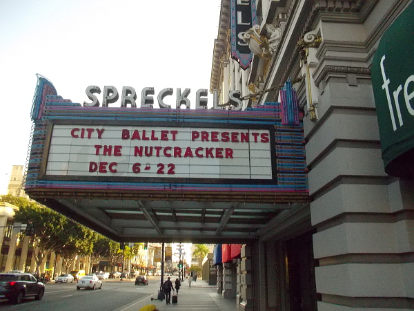 The City Ballet will perform The Nutcracker at the Spreckels Theatre.