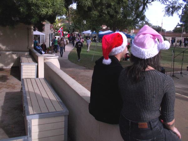People roam about the International Cottages to get a taste of Christmas Around the World.