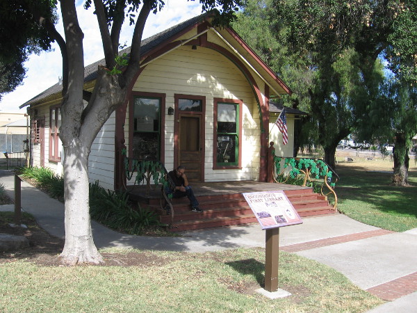 This small building was the very first library in Escondido.
