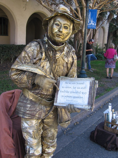 The Bard shows me a wise quote about human failings and nobility.