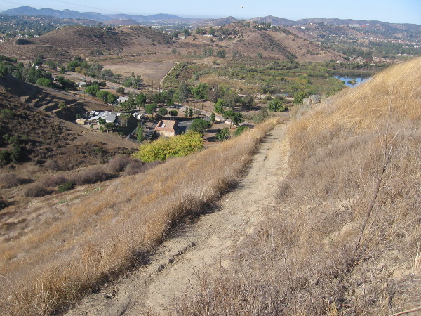 A beautiful view of the El Monte Valley below.