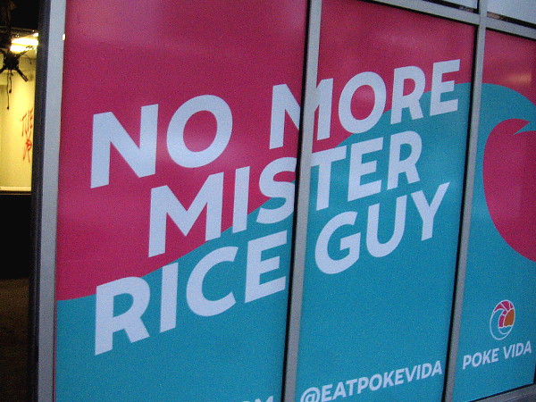 No more Mister Rice guy.