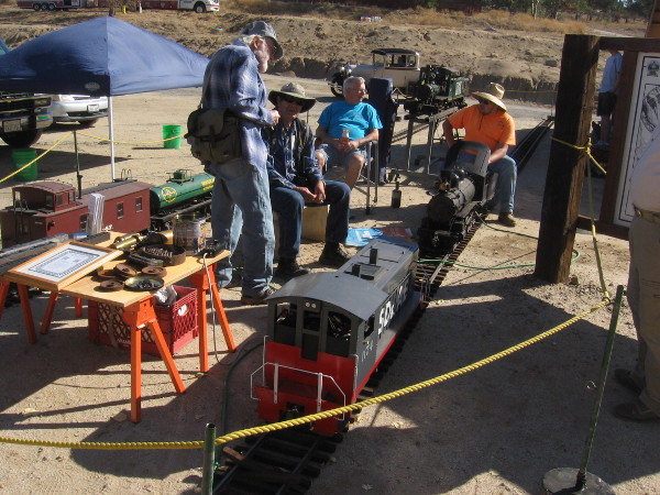 The Chula Vista Live Steamers were present for the event. They brought some of their 7.5 inch gauge operating steam trains.