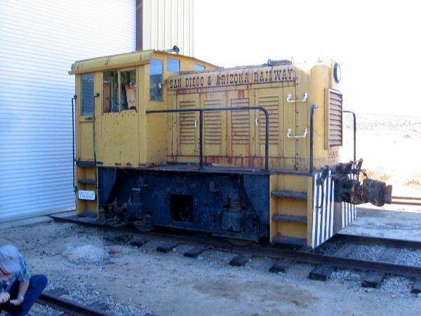 A little switch engine of the San Diego and Arizona Railway.
