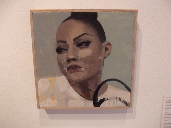 Waiting (London), Adrienne Joy, 2016. Oil on panel.