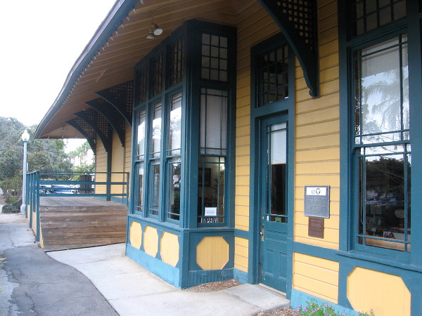 The restored Santa Fe Depot is now the home of Carlsbad's Convention and Visitors Bureau, where tourists can obtain local information.