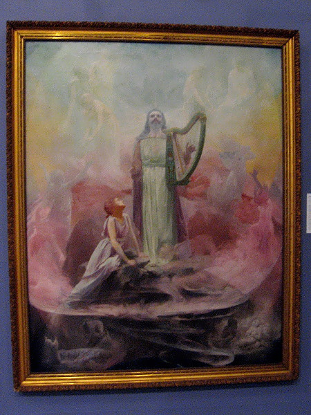 The Bard, Reginald Willoughby Machell, c. 1895. Oil on canvas. One of the Theosophical Society artist's allegorical works.