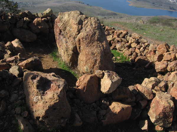 This rocky enclosure at the Rock House might provide a little bit of shelter on a windy day.