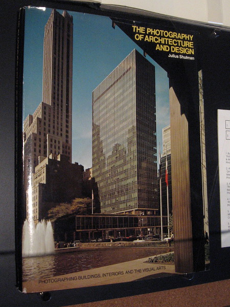 Cover of The Photography of Architecture and Design, by Julius Shulman.