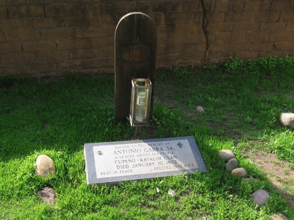 The grave of Antonio Garra in Old Town San Diego's El Campo Santo cemetery.