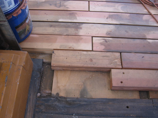 Another photo of the redecking in progress.