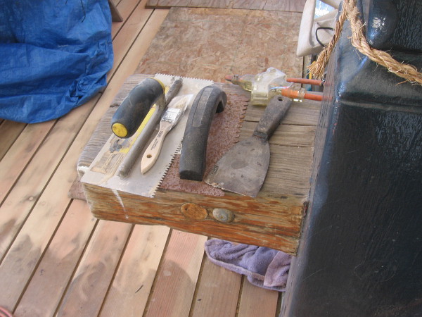 Some of the hand tools.