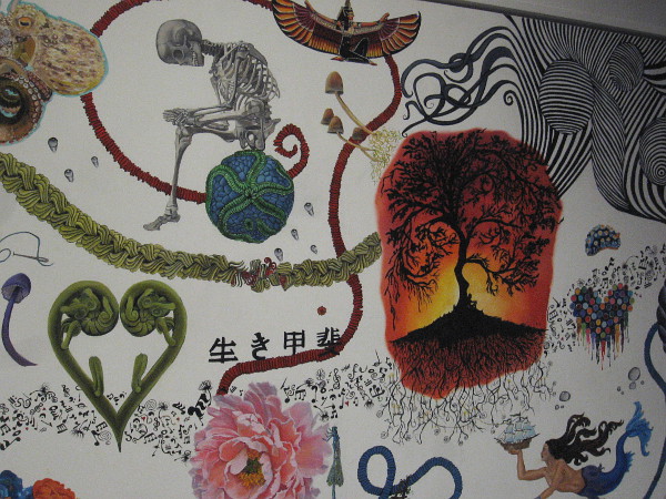 Leap of Faith, 2019, by Becky Robbins. Art, like science, begins with an idea that leads to questions. Links between considered elements appear. Some connections are obvious, others are vague.