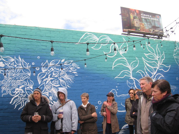 We learn about the history of murals beside the work of muralist Jared Blake Lazar.