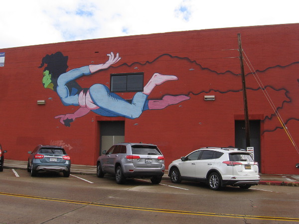 This female superhero mural was painted by artist MDMN (John Moody) during a past San Diego Comic-Con.