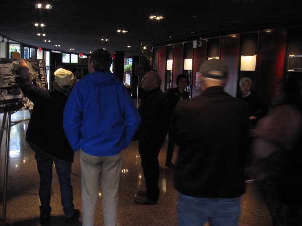 We enter the lobby, which as you can see is dimly lit.