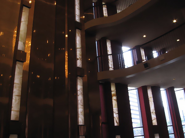 Looking up inside the gorgeous Grand Salon, which is located on the building's second floor. The original design had the salon at ground level.