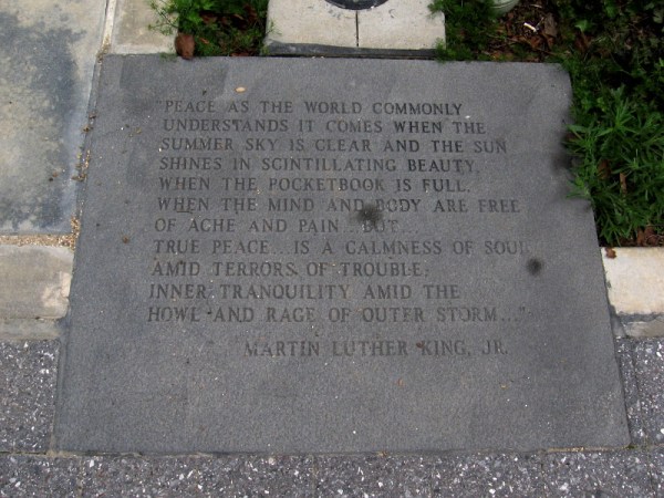 Peace as the world commonly understands it comes when the summer sky is clear and the sun shines in scintillating beauty, when the pocketbook is full, when the mind and body are free of ache and pain..but...true peace...is a calmness of soul amid terrors of trouble, inner tranquility amid the howl and rage of outer storm...