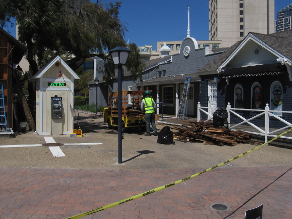 Renovation work is underway at Seaport Village.