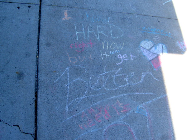 I know it's hard now but it will get better.