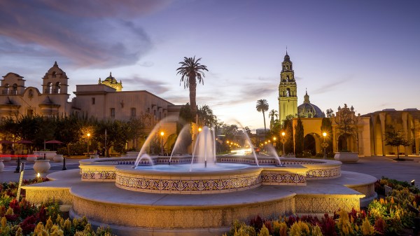 An amazing photograph of Balboa Park, perfect for your computer desktop wallpaper, provided by the San Diego Tourism Authority.