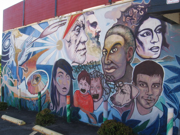 Cosmic Flight, a mural in Golden Hill by San Diego muralist Mario Torero.