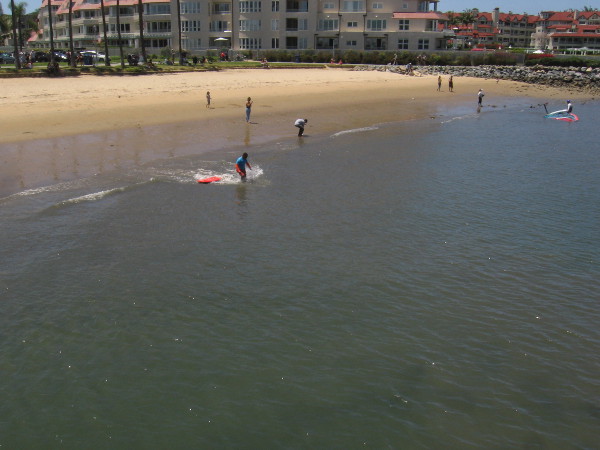 This beach is usually much more active when there's no health crisis. A sometimes deadly, highly infectious novel coronavirus calls for social distancing.
