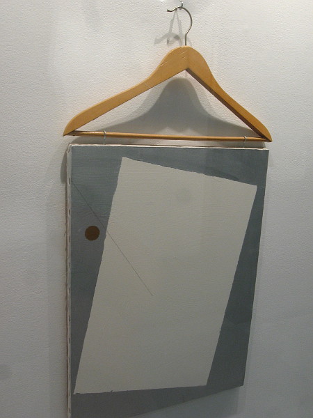 Painting with Coat Hanger, John Armleder, 1984.