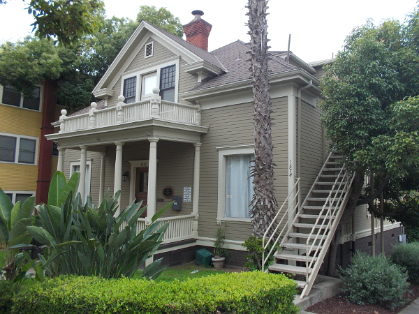 The old Anton Mayrhofer Residence, located at 2nd Avenue and Cedar Street. The small Victorian house has been designated City of San Diego Historical Landmark no. 299. Anton Mayrhofer was born in Austria in 1856.