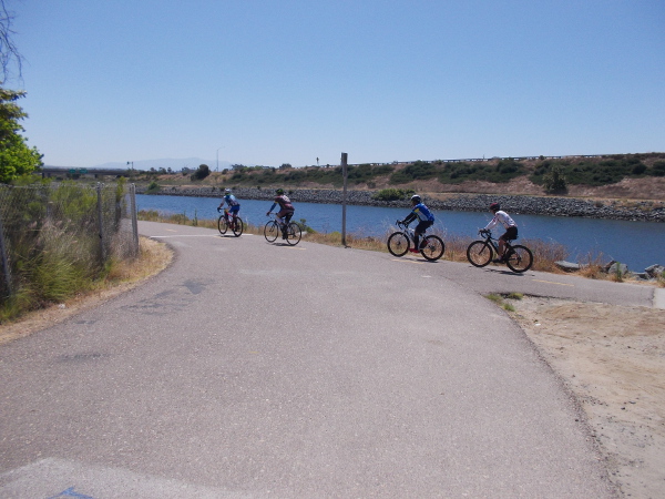 About to find myself on the Sweetwater River Bikeway.