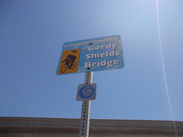 The Gordy Shields Bridge is dedicated to a civic leader who advocated for bicycling.