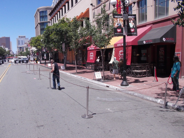 Sevilla was just beginning to set up their outdoor patio as I walked by.