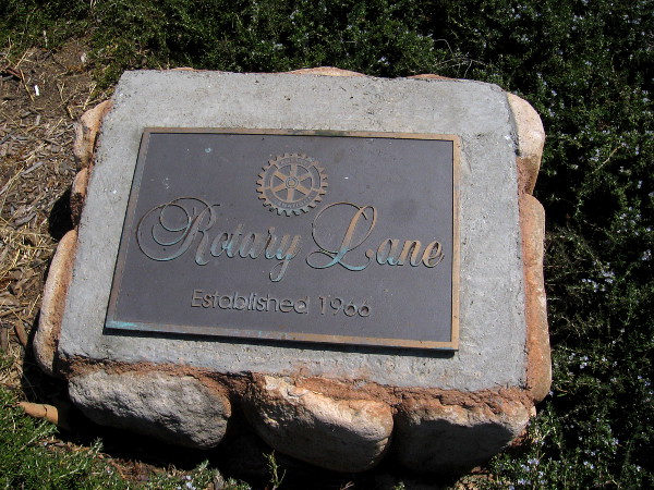 Rotary Lane. Established 1966.