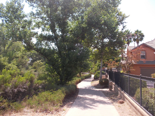 Starting west from Cuyamaca Street on the north side of the river.
