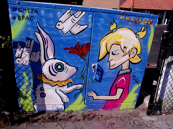 Street art in San Ysidro by Gerardo Meza.