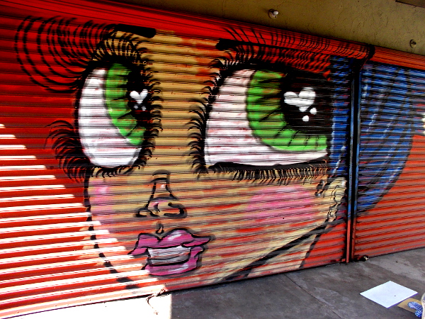 Mural in San Ysidro by Los Angeles artist Sand One.