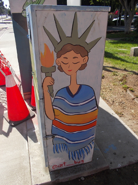 Lady Liberty in a serape.