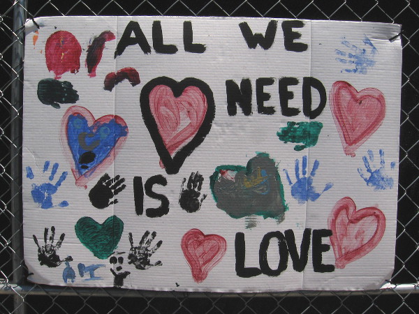 All we need is love.