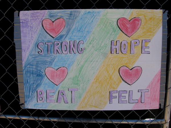 Strong. Hope. Heartbeat. Heartfelt.