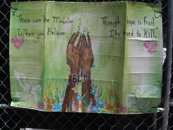 There can be miracles when you believe. Though hope is frail, it's hard to kill.