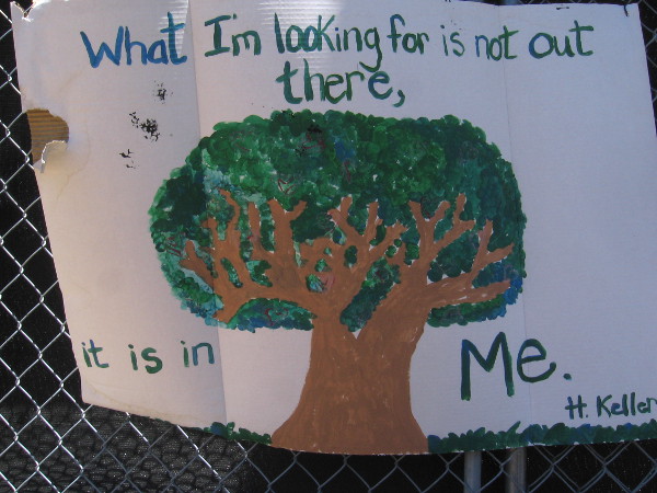 What I'm looking for is not out there, it is in me.