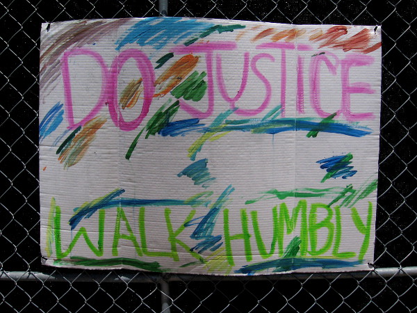 Do justice. Walk humbly.